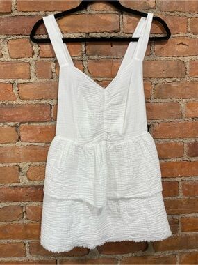 Show Me Your MuMu White Textured Mini Dress | Size Small